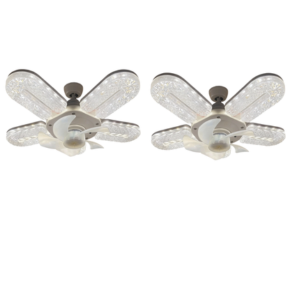 🔥Limited-time 50% off💡 Crystal-Effect LED 5-Blade LED Fan Light