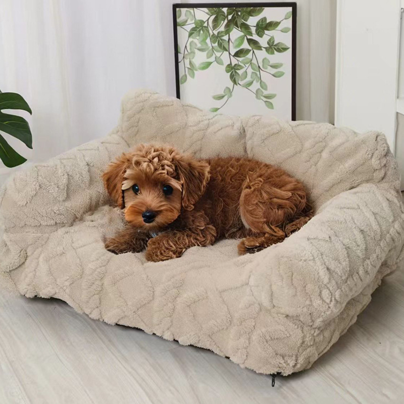 🐶 50% OFF NOW! 🛋️ Plush Calming Pet Sofa Bed with Removable Cover – Anxiety Relief, Machine Washable & Super Soft 🐱