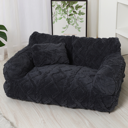 🐶 50% OFF NOW! 🛋️ Plush Calming Pet Sofa Bed with Removable Cover – Anxiety Relief, Machine Washable & Super Soft 🐱