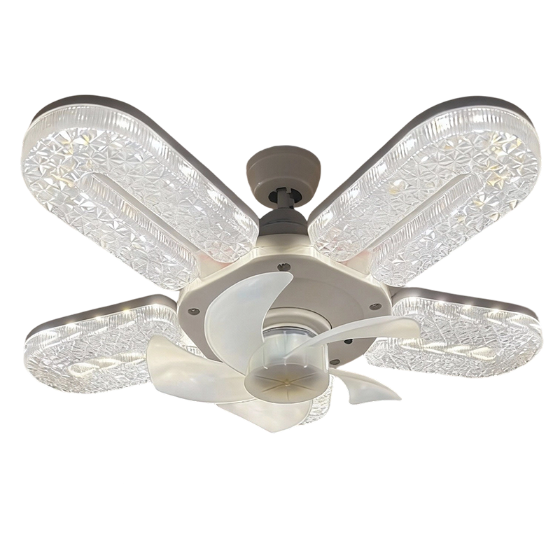 🔥Limited-time 50% off💡 Crystal-Effect LED 5-Blade LED Fan Light