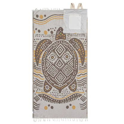 2-in-1 Convertible Beach Towel & Drawstring Backpack