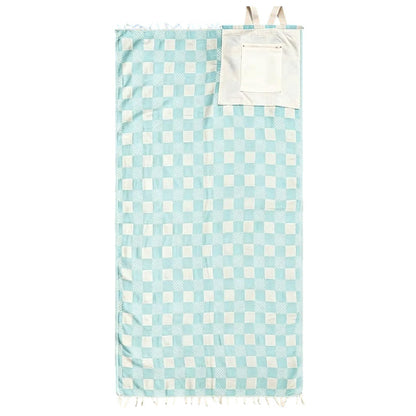 2-in-1 Convertible Beach Towel & Drawstring Backpack